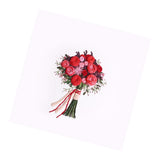Max Maxb Embroidery Starter Kit with Pattern DIY Needlework for Home Wall Decor Red