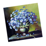 Max Ribbon Embroidery Kit For Beginner Blue Daisy Pattern DIY Home Wall Decor