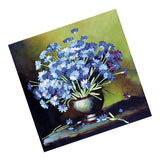Max Ribbon Embroidery Kit For Beginner Blue Daisy Pattern DIY Home Wall Decor