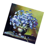 Max Ribbon Embroidery Kit For Beginner Blue Daisy Pattern DIY Home Wall Decor