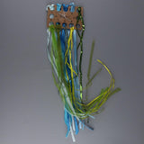 Max Ribbon Embroidery Kit For Beginner Blue Flower Pattern DIY Home Wall Decor