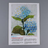Max Ribbon Embroidery Kit For Beginner Blue Flower Pattern DIY Home Wall Decor