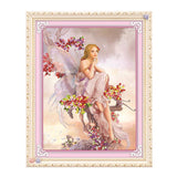 Max Ribbon Embroidery Kit For Beginner Flower Angel Design DIY Home Wall Decor