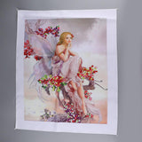 Max Ribbon Embroidery Kit For Beginner Flower Angel Design DIY Home Wall Decor