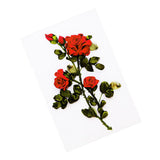 Max Ribbon Embroidery Kit Rose DIY Wall Decor 3D Painting Stamp Needle Work Red