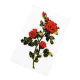 Max Ribbon Embroidery Kit Rose DIY Wall Decor 3D Painting Stamp Needle Work Red