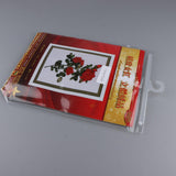 Max Ribbon Embroidery Kit Rose DIY Wall Decor 3D Painting Stamp Needle Work Red