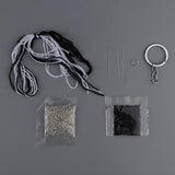 Max Hand Embroidery Starter Kits DIY Keychain Cross Stitch Kit Footprint White