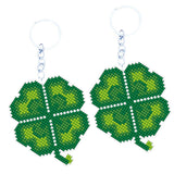 Max Hand Embroidery Starter Kits DIY Keychain Cross Stitch Kit Leaf