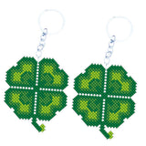Max Hand Embroidery Starter Kits DIY Keychain Cross Stitch Kit Leaf