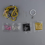 Max Hand Embroidery Starter Kits DIY Keychain Cross Stitch Kit Footprint Yellow
