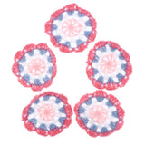 Max 5pcs Crochet Coaster Appliques Handmade Crochet Doily Embellishment for Home