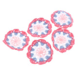 Max 5pcs Crochet Coaster Appliques Handmade Crochet Doily Embellishment for Home