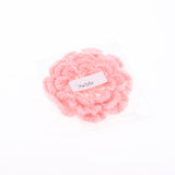 Max 2Pcs Large Crochet Flowers Appliques for Sewing Clothes Bag Decor Light Pink