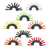 Max 20 Pieces Metal Zipper Puller with Webbing Cord for Sportwear White