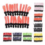 Max 20 Pieces Metal Zipper Puller with Webbing Cord for Sportwear White