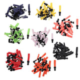 Max 20 Pieces Metal Zipper Puller with Webbing Cord for Sportwear White