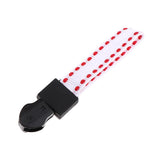 Max 20 Pieces Metal Zipper Puller with Webbing Cord for Sportwear White