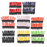 Max 20 Pieces Metal Zipper Puller with Webbing Cord for Sportwear White