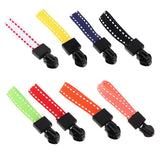 Max 20 Pieces Metal Zipper Puller with Webbing Cord for Sportwear White