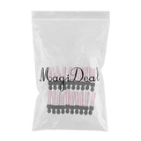 Max 20 Pieces Metal Zipper Puller with Webbing Cord for Sportwear White