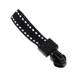 Max 20 Pieces Metal Zipper Puller with Webbing Cord for Sportwear Black