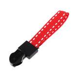 Max 20 Pieces Metal Zipper Puller with Webbing Cord for Sportwear Red