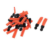 Max 20 Pieces Metal Zipper Puller with Webbing Cord for Sportwear Orange Yellow