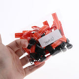 Max 20 Pieces Metal Zipper Puller with Webbing Cord for Sportwear Orange Yellow