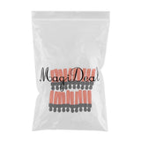 Max 20 Pieces Metal Zipper Puller with Webbing Cord for Sportwear Orange Yellow