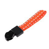 Max 20 Pieces Metal Zipper Puller with Webbing Cord for Sportwear Orange Yellow