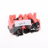 Max 20 Pieces Metal Zipper Puller with Webbing Cord for Sportwear Orange Red