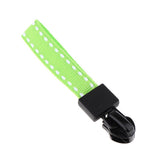 Max 20 Pieces Metal Zipper Puller with Webbing Cord for Sportwear Green