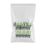 Max 20 Pieces Metal Zipper Puller with Webbing Cord for Sportwear Green