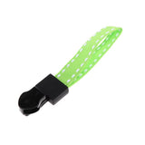 Max 20 Pieces Metal Zipper Puller with Webbing Cord for Sportwear Green