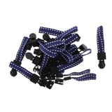 Max 20 Pieces Metal Zipper Puller with Webbing Cord for Sportwear Blue
