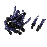 Max 20 Pieces Metal Zipper Puller with Webbing Cord for Sportwear Blue