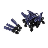 Max 20 Pieces Metal Zipper Puller with Webbing Cord for Sportwear Blue