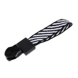 Max 20 Pieces Metal Zipper Puller with Webbing Cord for Clothing Black White