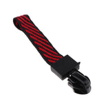 Max 20 Pieces Metal Zipper Puller with Webbing Cord for Clothing Black Red Twill