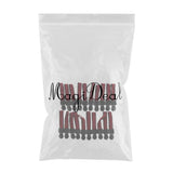 Max 20 Pieces Metal Zipper Puller with Webbing Cord for Clothing Black Red Twill