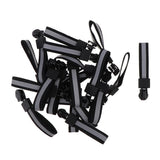 Max 20 Pieces Metal Zipper Puller with Webbing Cord for Clothing Fluorescence