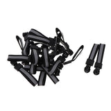 Max 20 Pieces Metal Zipper Puller with Webbing Cord for Clothing Fluorescence