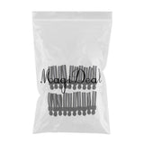 Max 20 Pieces Metal Zipper Puller with Webbing Cord for Clothing Fluorescence