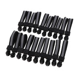 Max 20 Pieces Metal Zipper Puller with Webbing Cord for Clothing Fluorescence