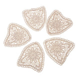 Max 5 Pieces/pack Embroidered Lace Patch Appliques DIY Sewing Accessories Type 4
