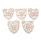 Max 5 Pieces/pack Embroidered Lace Patch Appliques DIY Sewing Accessories Type 4