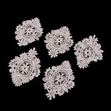 Max 5 Pieces Embroidery Flower Patches Appliques for Clothing Dress Decor N002