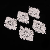 Max 5 Pieces Embroidery Flower Patches Appliques for Clothing Dress Decor N002