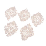 Max 5 Pieces Embroidery Flower Patches Appliques for Clothing Dress Decor N002